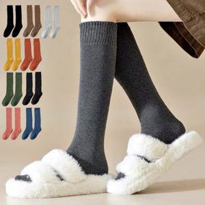 여성 롱삭스 2켤레 니삭스 겨울 삭스 스타킹 양말 롱양말