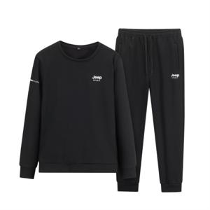 지프 보온 오버핏 맨투맨 트레이닝복 세트