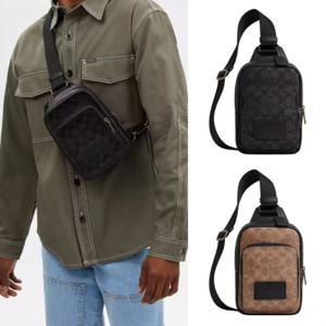 코 치 시그니처 레이서 슬링 팩 벨트백 2컬러 CV763