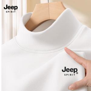지프 JEEP SPIRIT 기모티셔츠 하프넥 세미 터틀넥 티셔츠 목티 JP83