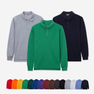 베이직 무지 40수 PK 긴팔 카라티 피케셔츠 단체티 15컬러 남녀공용