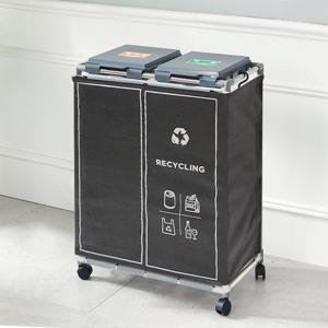 재활용분리수거함 커버세트 / 분리수거대 쓰레기통 재활용 분리수거함 재활용커버 가정용분리수거