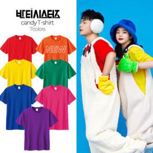 NCT 캔디 티셔츠 멜빵 소품 졸업사진 졸사 할로윈 캔디 티셔츠