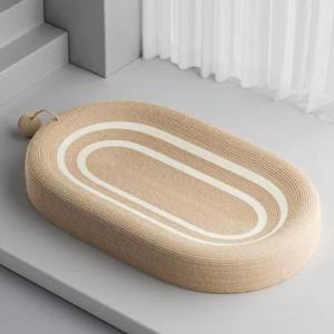 타원형 고양이 스크래쳐 사이잘삼 수면 침대 쇼파