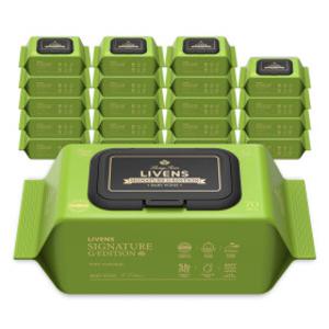 리벤스 고평량 엠보싱 아기물티슈 지에디션 캡형 70매 20팩