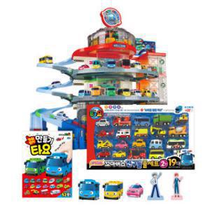 타요 주차타워 + 미니카 풀세트 2탄 + 타요 가위 없이 만들기 세트