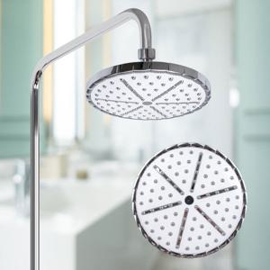 해바라기 대헤드 원형 화이트/욕실 샤워기헤드 교체