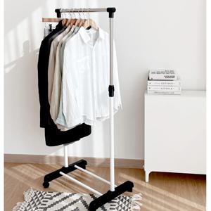 리빙홀릭 블랑 미니 원룸 행거 500 스텐파이프 화이트