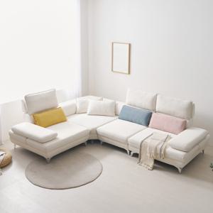 이지클린 스윙 모션 조야 아쿠아텍스 패브릭 5~6인용 코너형 소파 모듈 인테리어 거실 쇼파