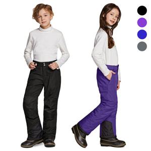 키즈/주니어 겨울 스포츠 방수 방한 보드 스키 썰매 바지 (N4)