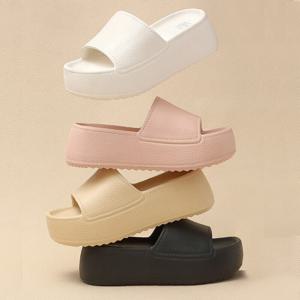 여성 여름 통굽 슬리퍼 EVA 아웃도어 내마모성