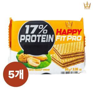 플리스 해피 핏 프로 피넛크림 웨이퍼 95g 5개 프로틴 고단백 웨하스