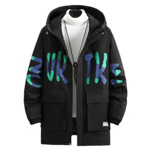 10XL 빅사이즈  스타일리쉬한 남성 후드 패딩 점퍼 캐주얼 데일리 겨울 잠바