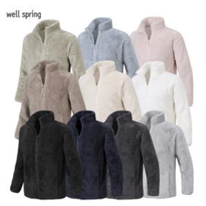 겨울 남자 보아털 플리스 집업자켓 후리스 집업점퍼 남여공용 뽀글이 양털 기모점퍼 WS