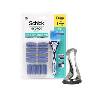 쉬크 하이드로5 스마트 기획(핸들1+날13) +면도기 거치대 증정