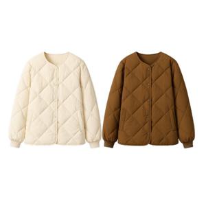 겨울 여성 누빔 경량 패딩 여자 자켓 야상 아우터 점퍼 보온 깔깔이 이너