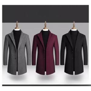 간절기 정장 트렌치 코트 하프 남성반코트 4XL 가을 슬림핏 겨울 아우터 캐주얼 자켓