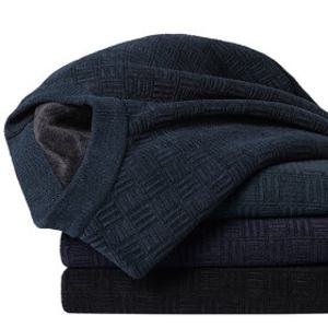 남성 추동 겨울 기모안감 벨로아 라운드 니트 스웨터 보풀없는 원단 기모티셔츠 95~110호 출시특가행사