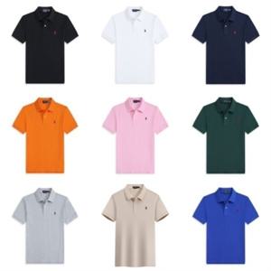 폴 로 랄 프 로 렌 남자 반팔 유럽 자수 티 터틀넥 탑 셔츠