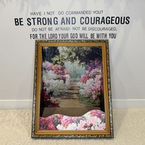 고양이 숨숨집 하우스 스크래쳐 명화액자 프레임 4D DIY 유화 모나리자 오브제 창가의 오후