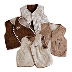 아동 유아 퀄팅 포켓 양면 조끼 유치원 어린이 유아동 키즈 주니어 아동복 상의 봄 가을 겨울 옷 유아동복