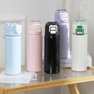 (1+1) 원터치 대용량 빨대 텀블러 500ml 이중진공 보온보냉