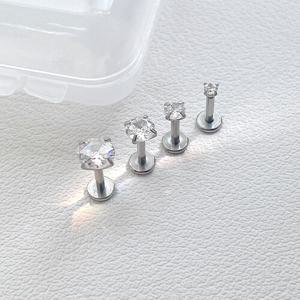 JJGG / 젤루나 (4p+케이스) 써지컬 라블렛 인터널 큐빅 피어싱 P-10