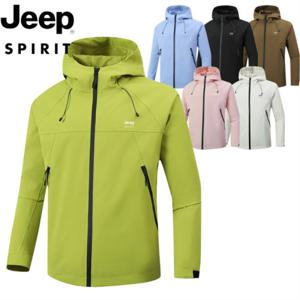지프 JEEP SPIRIT 남녀공용 후드 아웃도어 방풍 방수 등산복 캠핑자켓 JP2273
