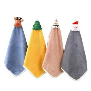 크리스마스 캐릭터 핸드 타올 10개 세트 고리 수건 주방 타올 싱크대 답례품 초등 학교 학생 단체 선물