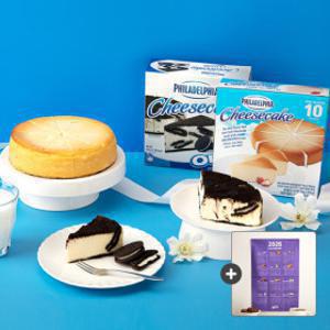 필라델피아 치즈케익 28OZ 794g 플레인/오레오 맛선택 (+2026 패브릭 캘린더 증정)