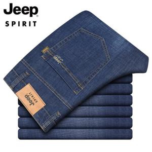 지프 JEEP SPIRIT 남성 중허리 스트레이트 청바지 캐주얼 바지 등산바지 JPKZ89006