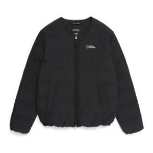 2025 FW 내셔널지오그래픽 헤론 U넥 경량 구스다운 점퍼 카본 블랙 남여 공용 경량 패딩