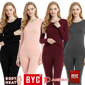 (16%쿠폰) BYC 보디히트 여성 내복 세트 발열 내의 기모 순면 모달 상의 바지 여자 겨울 빅사이즈 히트텍