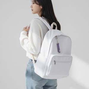 국내제작 화이트 백팩 책가방 여학생 학원 여행 여성 가방 LKBP 013