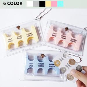 일본 엔화 엔 동전 케이스 지갑 세트 2단 투명 파우치 키링 여행 필수품 일본여행용