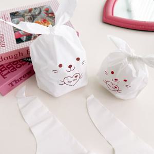 토끼 간식 봉투 50장 어린이집 선물 포장 쿠키 과자 캔디 생일 답례품 비닐 포장지