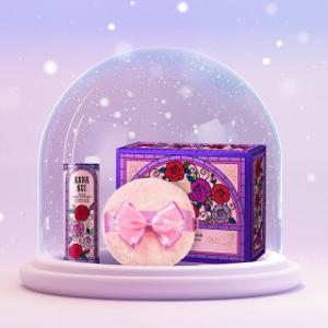 리미티드 로즈 바디 파우더+퍼프 SET