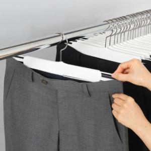 스토리행거 쏙쏙 심플 바지치마걸이 논슬립 사이즈조절 수납력증가 집게자국 없는 옷걸이 10p