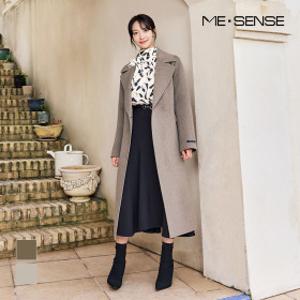 미센스 원버튼 벨티드 롱코트_MB3YHMP102A