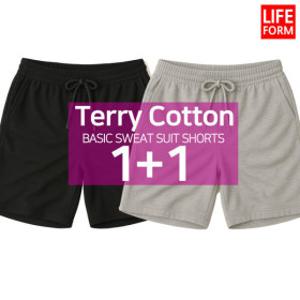 1+1 고밀도 밴딩 트레이닝 헬스 운동 츄리닝 5부 반바지 남성 여성