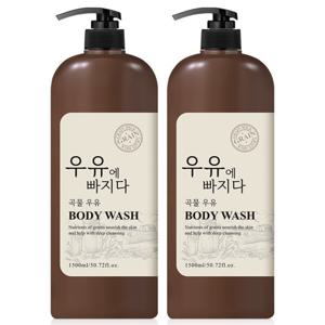 우유 바디워시 대용량 바디클렌저 바닐라 머스크향 1500ml 2개