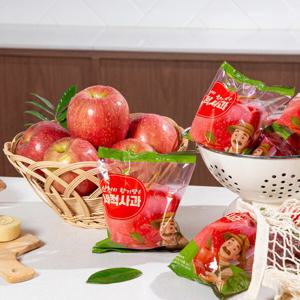 경북 햇 부사 세척사과 가정용 2kg 증정이벤트 2세트 구매시 1kg 덤 (5kg1박스)