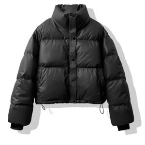 빅사이즈여성의류 경량패딩 빤딱 유광 트랜드 캐주얼 두툼한 숏패딩 점퍼 루즈핏