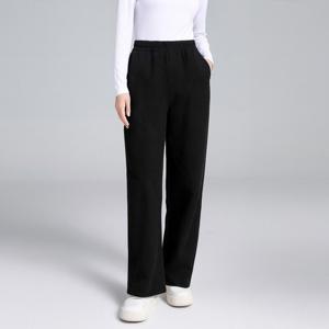 기모 와이드 에이플심플 여성 겨울 와이드 팬츠 블랙+아이보리