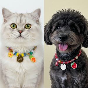 다니샵 소프트로프 강아지목줄 목걸이 인식표 고양이목걸이 이름표 네임택