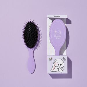 버니리타 패들 돈모 퍼플 헤어브러쉬 머리빗 참빗 롤빗 토끼빗