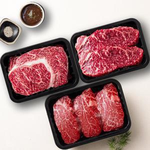 1등급 한우 구이/스테이크 선택 등심 채끝 안심