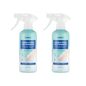 쿤달 클린 앤 프레쉬 풋샴푸 400ml 허브민트x2개