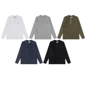 폴 로 중공업 제모 낡은 칼라 3알 단추 가디건 긴팔 레깅스 얇은 맨투맨