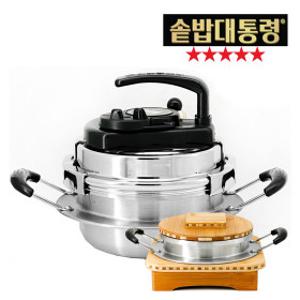 솥밥대통령 가정용 솥세트 (3-4인) 국내제작 가마솥 압력솥 스텐솥 밥솥 누룽지솥